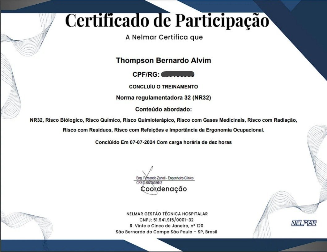certificado de participação